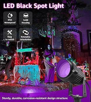 SUNVIE LED Black Light Spot Light Outdoor 10W Blacklight